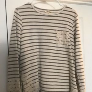 Matilda Jane cream and olive sweater